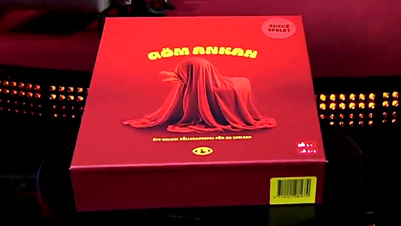 Image of the prize in this episode: a home game version of the ‘Hide the Duck’ task. Image of the prize in this episode: a home game version of the ‘Hide the Duck’ task.