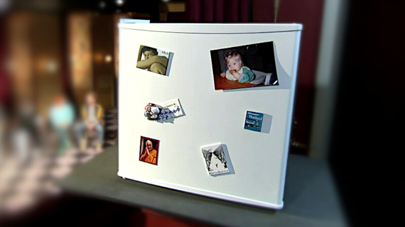 Image of the prize up for grabs in this episode: Jakob Thrane’s refrigerator, with contents. Image of the prize up for grabs in this episode: Jakob Thrane’s refrigerator, with contents.