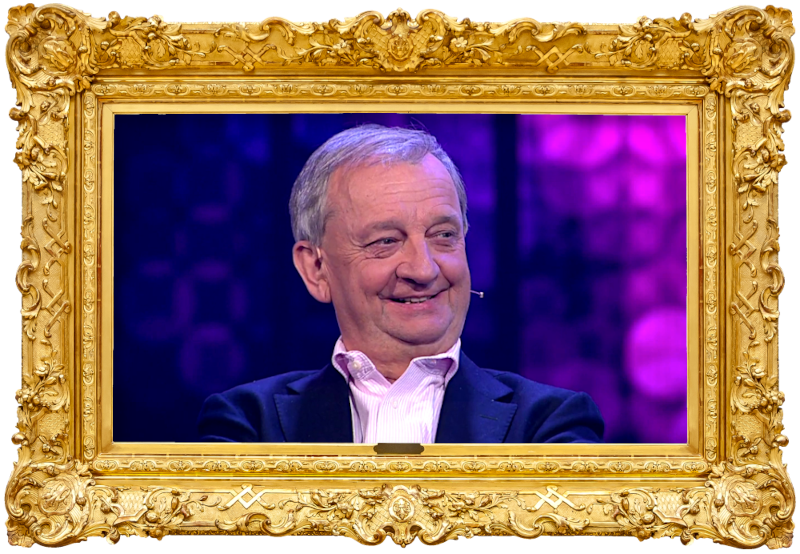 Image of Hjallis Harkimo, the guest contestant on the episode. Image of Hjallis Harkimo, the guest contestant on the episode.