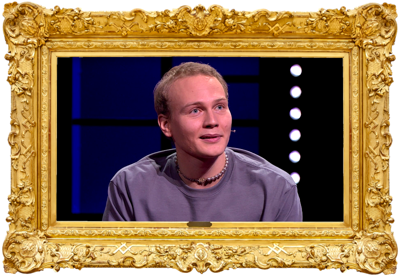 Image of Elias Salonen, the guest contestant on the episode. Image of Elias Salonen, the guest contestant on the episode.