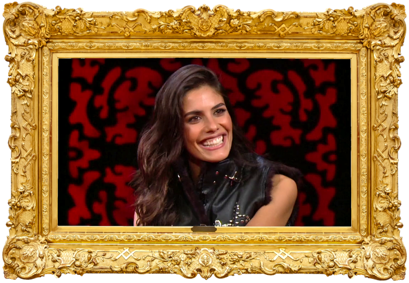 Image of Isabela Valadeiro, the guest contestant on the episode. Image of Isabela Valadeiro, the guest contestant on the episode.
