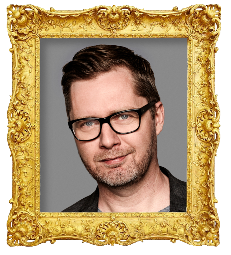 Headshot photo of Lasse Rimmer surrounded with an ornate golden frame. Headshot photo of Lasse Rimmer surrounded with an ornate golden frame.