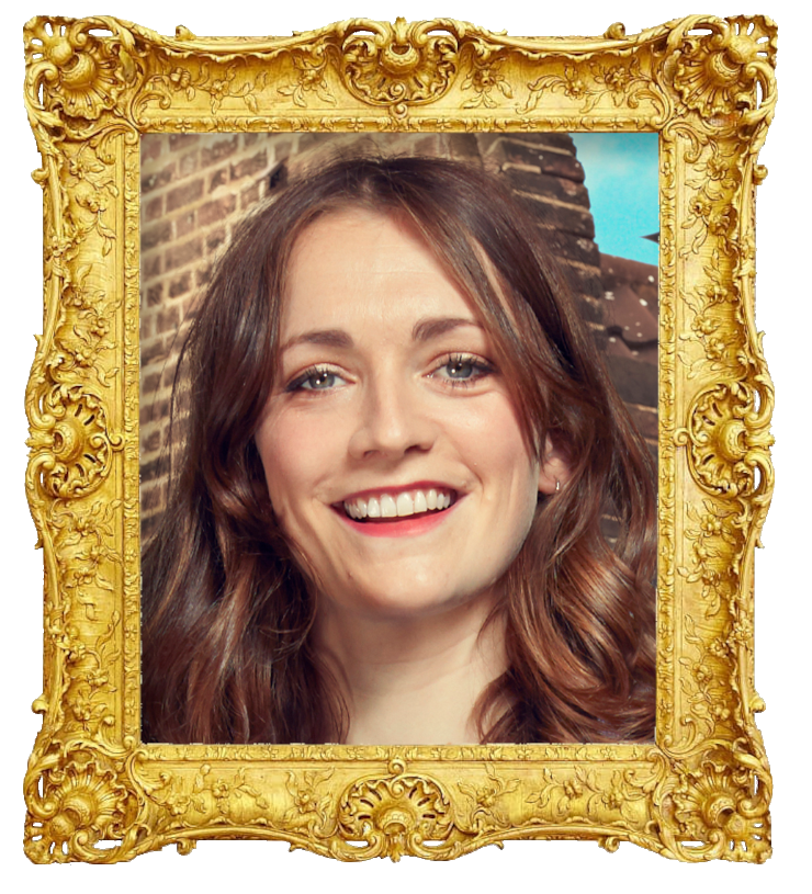 Headshot photo of Charlotte Ritchie surrounded with an ornate golden frame. Headshot photo of Charlotte Ritchie surrounded with an ornate golden frame.