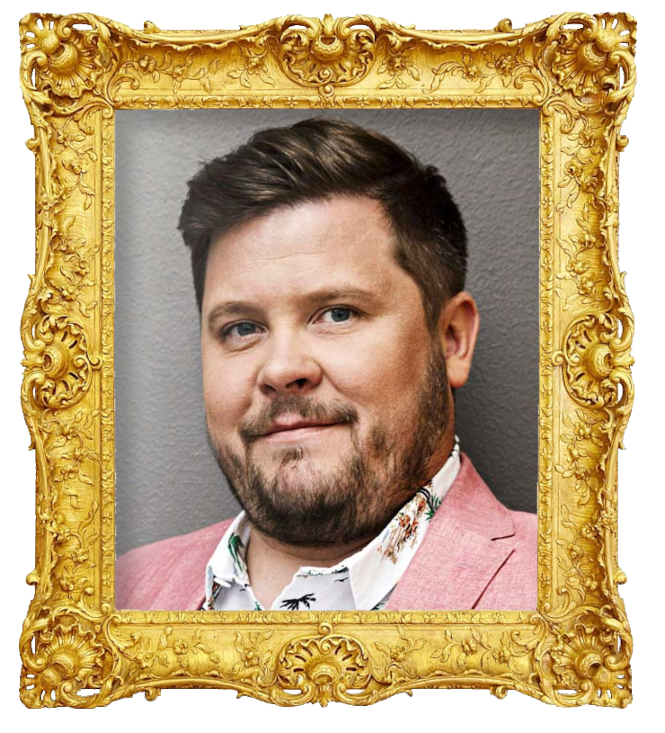 Headshot photo of Janne Kataja surrounded with an ornate golden frame. Headshot photo of Janne Kataja surrounded with an ornate golden frame.