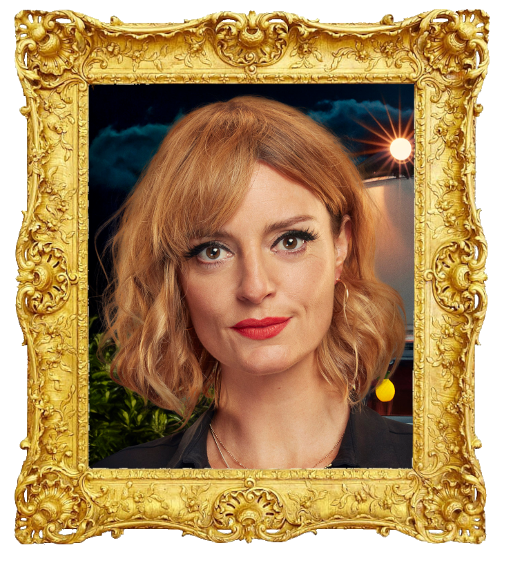 Headshot photo of Morgana Robinson surrounded with an ornate golden frame. Headshot photo of Morgana Robinson surrounded with an ornate golden frame.