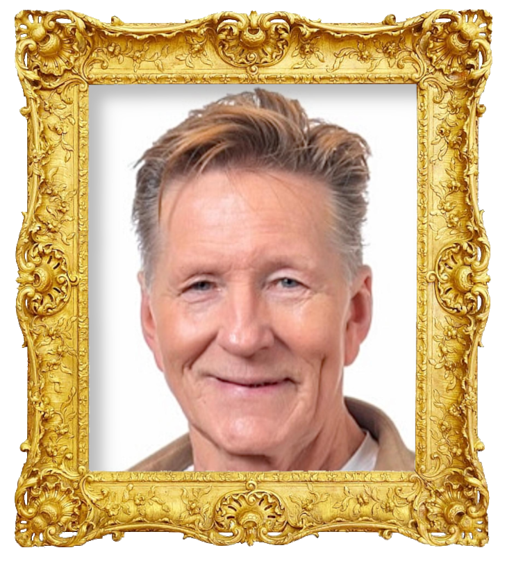 Headshot photo of Peter Andersson surrounded with an ornate golden frame. Headshot photo of Peter Andersson surrounded with an ornate golden frame.