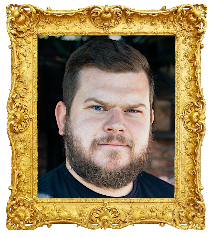 Headshot photo of Igor Drljo surrounded with an ornate golden frame. Headshot photo of Igor Drljo surrounded with an ornate golden frame.