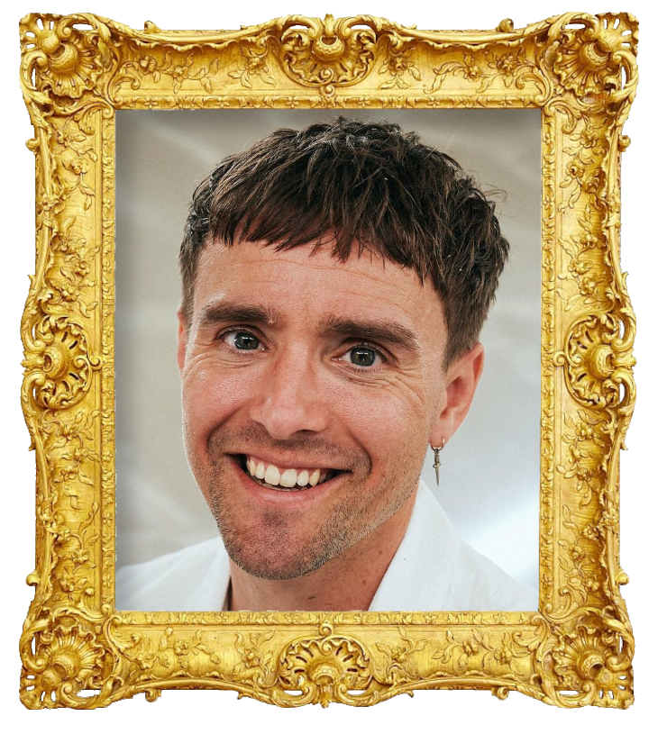 Headshot photo of Martin Johannes Larsen surrounded with an ornate golden frame.