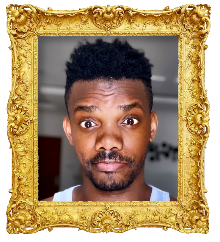 Headshot photo of Gilmário Vemba surrounded with an ornate golden frame. Headshot photo of Gilmário Vemba surrounded with an ornate golden frame.