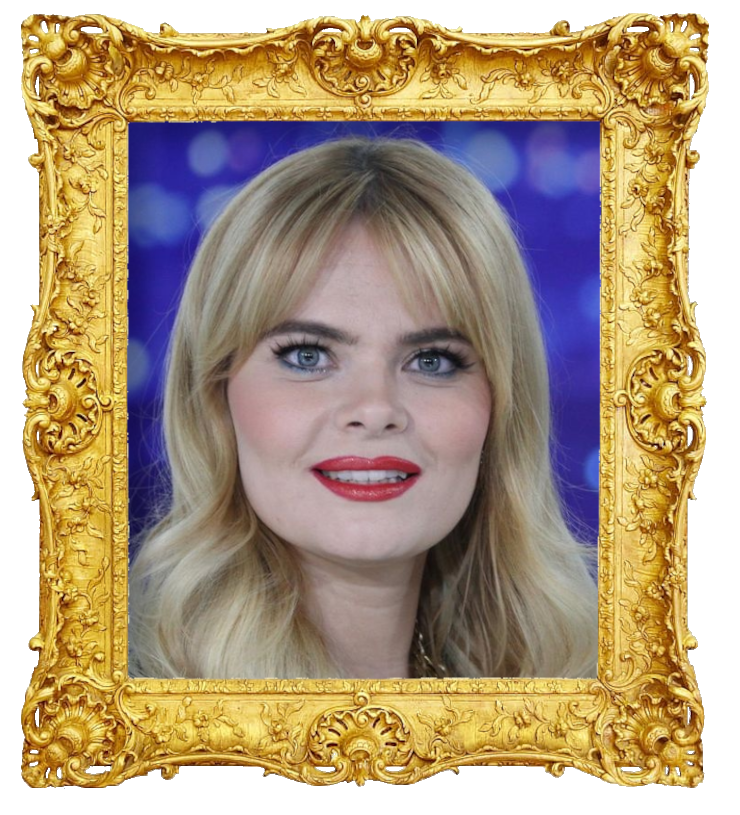 Headshot photo of Erika Vikman surrounded with an ornate golden frame. Headshot photo of Erika Vikman surrounded with an ornate golden frame.