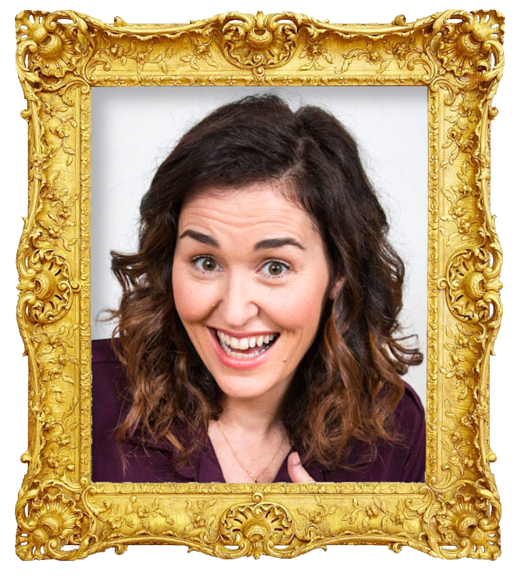 Headshot photo of Tammy Verge surrounded with an ornate golden frame.