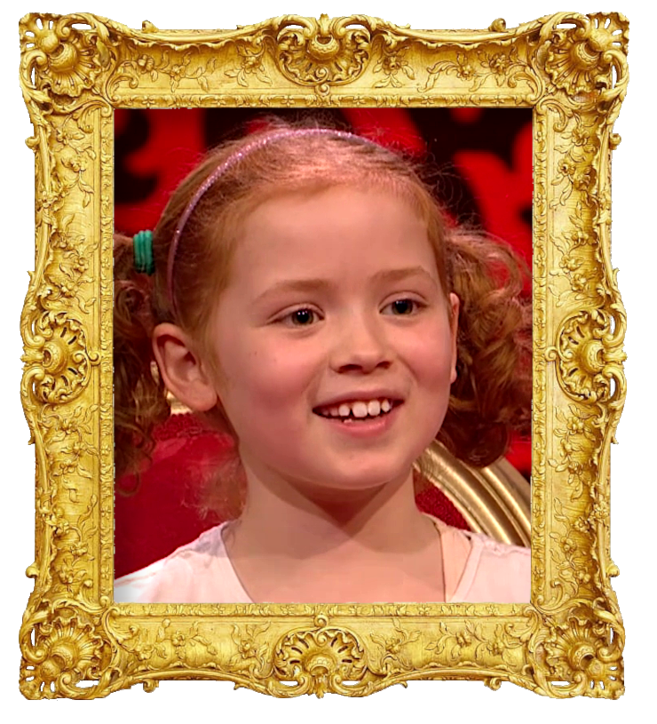 Headshot photo of Maisie surrounded with an ornate golden frame. Headshot photo of Maisie surrounded with an ornate golden frame.