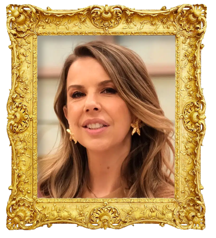 Headshot photo of Ana García Martins (aka Pipoca) surrounded with an ornate golden frame. Headshot photo of Ana García Martins (aka Pipoca) surrounded with an ornate golden frame.