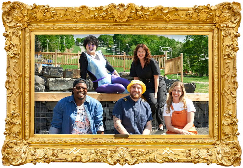 Cover image for the second season of the Quebecois show Le Maître du Jeu, picturing the cast of the season. Cover image for the second season of the Quebecois show Le Maître du Jeu, picturing the cast of the season.