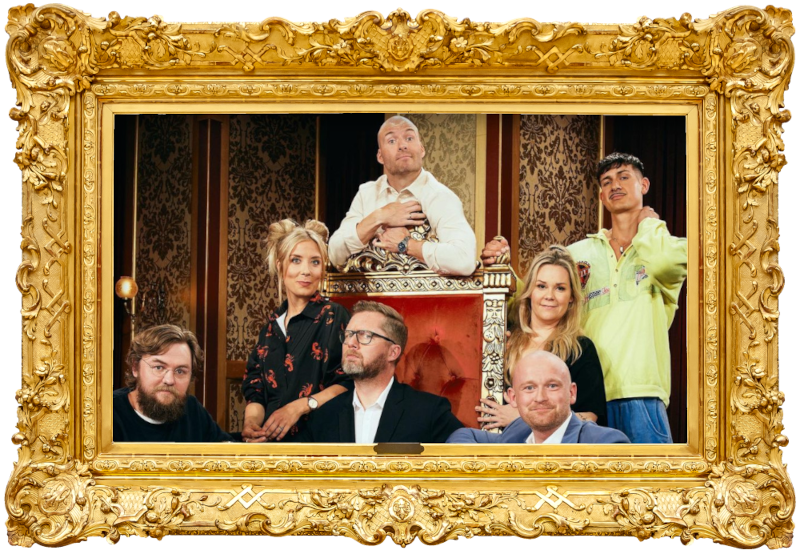Cover image for the fifth season of the Danish show Stormester, picturing the cast of the season. Cover image for the fifth season of the Danish show Stormester, picturing the cast of the season.