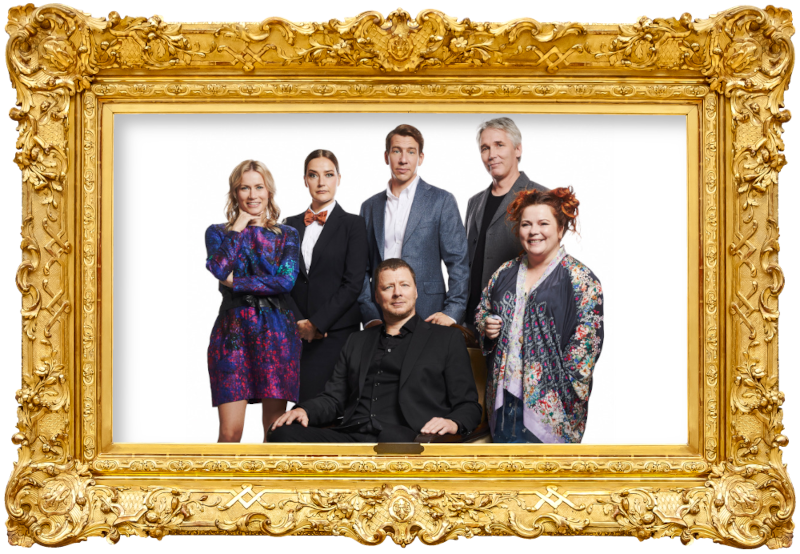 Cover image for the second season of the Finnish show Suurmestari, picturing the cast of the season. Cover image for the second season of the Finnish show Suurmestari, picturing the cast of the season.
