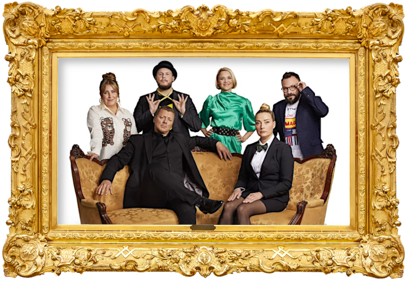 Cover image for the third season of the Finnish show Suurmestari, picturing the cast of the season. Cover image for the third season of the Finnish show Suurmestari, picturing the cast of the season.