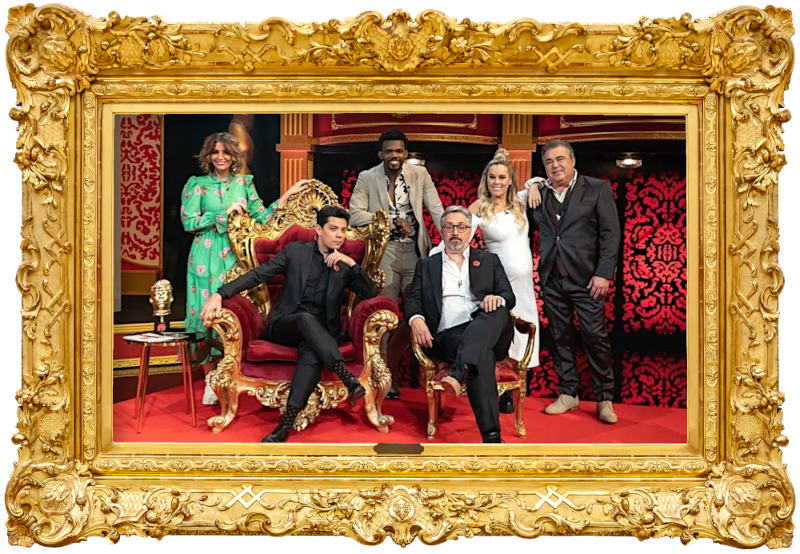 Placeholder cover image for the second season of the Portuguese show Taskmaster PT, picturing the returning cast of the season. Placeholder cover image for the second season of the Portuguese show Taskmaster PT, picturing the returning cast of the season.