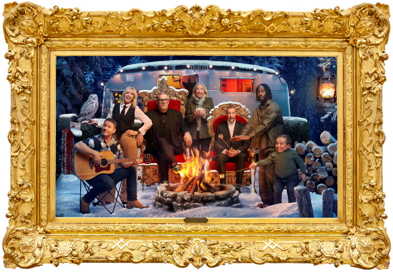 Cover image for the fourth New Year’s Treat special of the UK show Taskmaster, picturing the cast of the special: Greg Davies, Alex Horne, Deborah Meaden, Kojey Radical, Lenny Rush, Steve Backshall, and Zoe Ball. Cover image for the fourth New Year’s Treat special of the UK show Taskmaster, picturing the cast of the special: Greg Davies, Alex Horne, Deborah Meaden, Kojey Radical, Lenny Rush, Steve Backshall, and Zoe Ball.