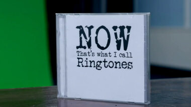 A CD case titled NOW That's what I call Ringtones.