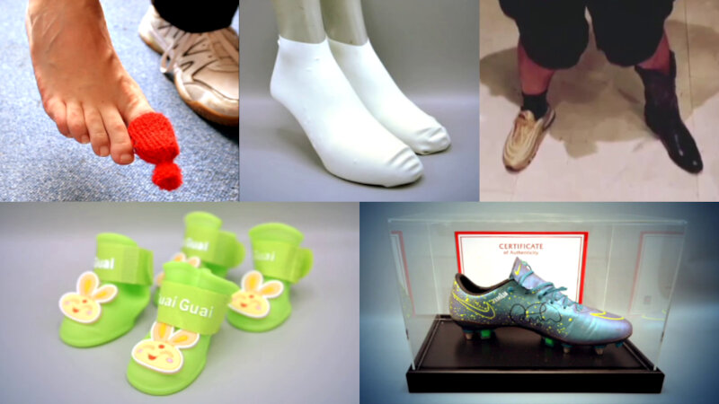 Image of the pool of prize submissions submitted by the contestants in the 'The most interesting footwear' task. Image of the pool of prize submissions submitted by the contestants in the 'The most interesting footwear' task.