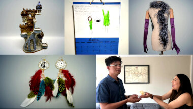 Image of the pool of prize submissions submitted by the contestants in the 'The worst gift from a relative' task.