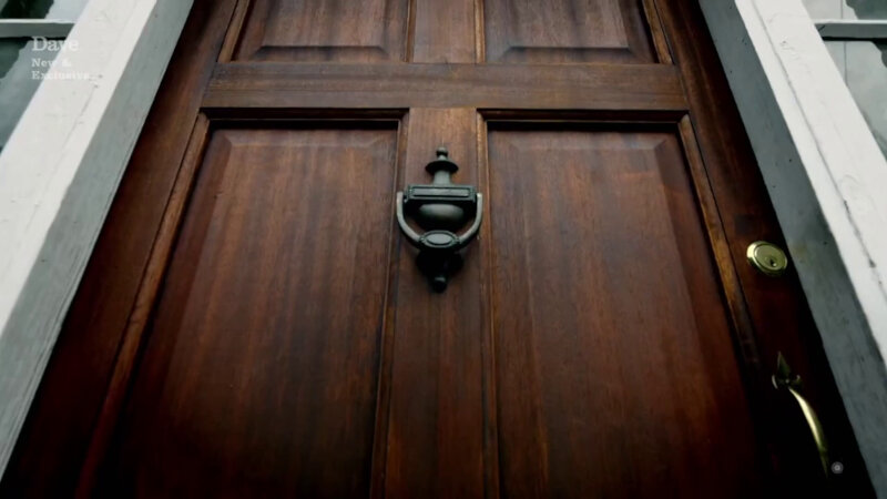 A ground-up shot of the front door of the Taskmaster house. A ground-up shot of the front door of the Taskmaster house.