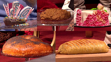 Image of the pool of prize submissions submitted by the contestants in the 'Something you’ve baked yourself' task.