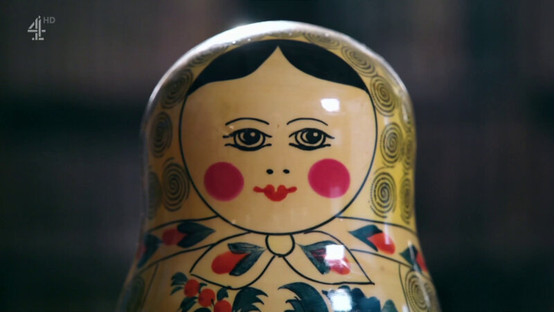 The largest of a set of matryoshka dolls. The largest of a set of matryoshka dolls.