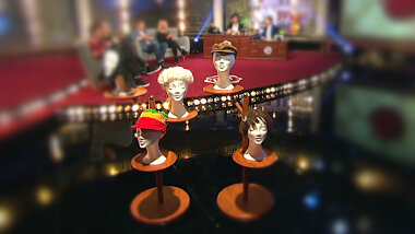 Image of the pool of prize submissions submitted by the contestants in the 'The hippest headwear' task.