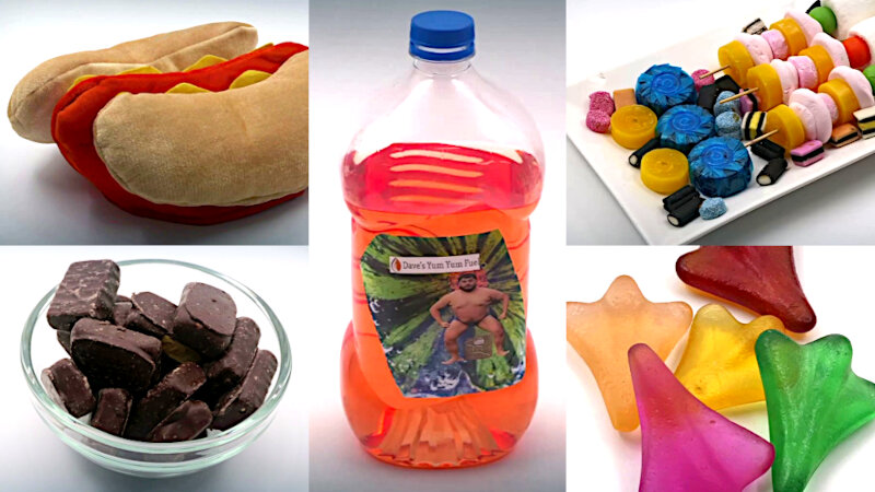 Image of the pool of prize submissions submitted by the contestants in the 'The most edible-looking inedible item' task. Image of the pool of prize submissions submitted by the contestants in the 'The most edible-looking inedible item' task.