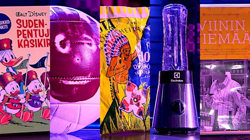 Image of the pool of prize submissions submitted by the contestants in the 'The best thing to take to a desert island' task. Image of the pool of prize submissions submitted by the contestants in the 'The best thing to take to a desert island' task.