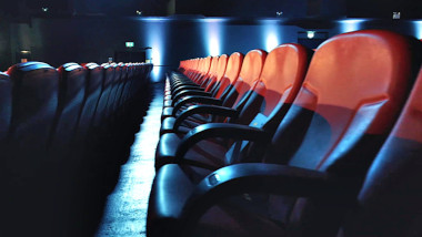 A wide shot of the chairs found in Thorpe Park's Sunset Cinema.
